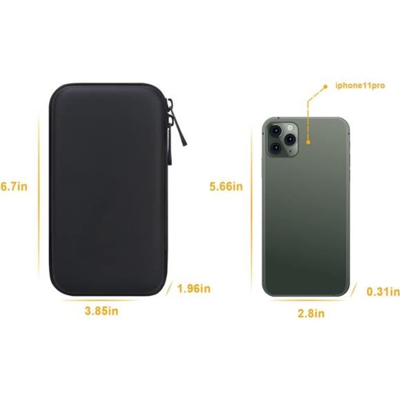 Hard Travel Case for MacBook Air Pro Power Adapter Apple MagSafe 2 USB-C Charger - Picture 5 of 6